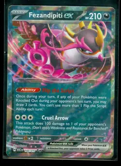 Pokemon FEZANDIPITI EX 142/217 - Ascended Heroes - ULTRA RARE HOLO - MINT - Image 1