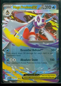 Pokemon MEGA FROSLASS EX 047/217 - Ascended Heroes - ULTRA RARE HOLO - MINT - Image 1