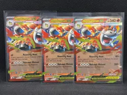 Pokemon TCG MEGA CAMERUPT EX 022/132 Mega Evolution Double Rare Lot x3 - Image 1