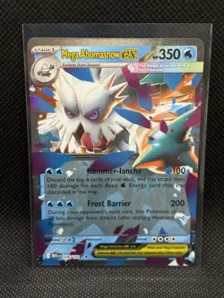 Pokemon TCG MEGA ABOMASNOW EX 036/132 Mega Evolution Ultra Rare - Image 1