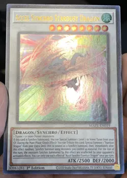 Yugioh Accel Synchro Stardust Dragon MAZE-EN019 Ultra Rare 1st Ed NM w/Tracking - Image 5