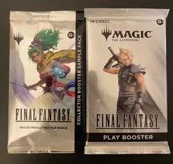1 MTG Final Fantasy Play Booster FIN + 1 Collector Sample pack FIC - Image 1