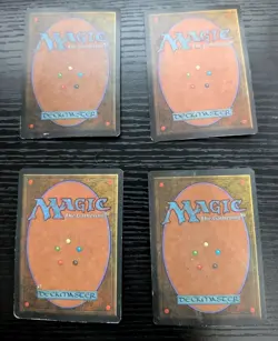 MTG 4x Lightning Bolt | Revised 3rd Edition Playset | HP Heavily Played | Bundle - Image 2