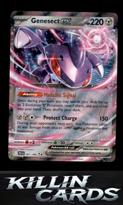 Genesect ex 067/086 Pokemon Double Rare SV: Black Bolt Card NM - Image 1