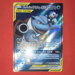 Pokemon Blastoise & Piplup GX Tag Team 214/236 237/236 Lot of 2 Cards - Image 1
