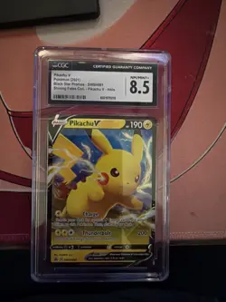 Pokemon Pikachu V Promo Holo 2021 SWSH061 Sword & Shield CGC 8.5 English Card - Image 1