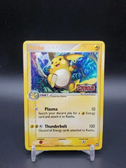 Raichu 12/108 Power Keepers Reverse Holo Rare DMG Pokemon Card - Image 1