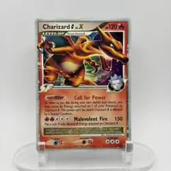 Pokemon TCG Charizard G LV.X DP45 Holo Card Diamond and Pearl MP ENGLISH - Image 1