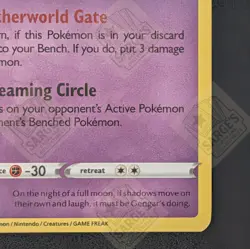 Gengar SWSH241 Lost Origin Prerelease SWSH Promo Stamp Card NM - Image 5