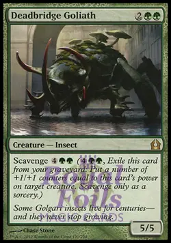 Deadbridge Goliath 2x FOIL RTR MTG Return to Ravnica Rare MINT green - Image 1