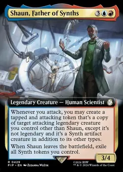 Shaun, Father of Synths Extended Art - PIP 0429 - NM - MTG Magic - Image 1