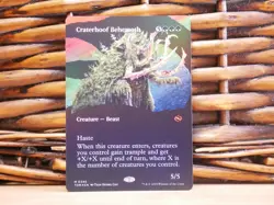 MTG Craterhoof Behemoth 0346 | BORDERLESS FOIL MYT | NM Near Mint | TDM | 2025 - Image 1