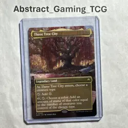 MTG - Three Tree City (BLC #339) (Borderless) Bloomburrow Regular - Near Mint/M - Image 1