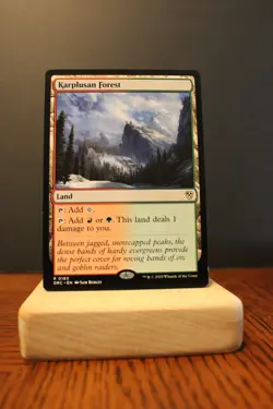 Karplusan Forest NM Regular Commander: Aetherdrift Magic MTG Cards ManaFam - Image 1