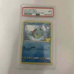 2021 POKEMON MCDONALD'S COLL #17 SQUIRTLE PSA 9 McDonald's Squirtle Holo - Image 3