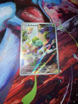 Pokemon Bulbasaur 143/142 SV07: Stellar Crown Illustration Rare Holo 70 HP - Image 1
