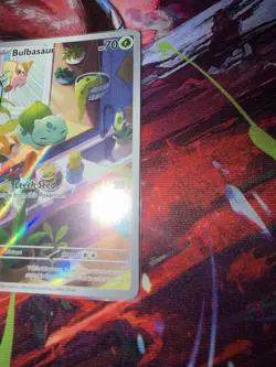 Pokemon Bulbasaur 143/142 SV07: Stellar Crown Illustration Rare Holo 70 HP - Image 2