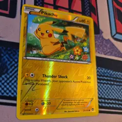 Pikachu 27/111 XY - Furious Fists Reverse Holo Pokemon card - Image 2