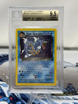 2000 POKEMON TEAM ROCKET #8 DARK GYARADOS-HOLO BGS 9.5 Mouth Swirl - Image 1