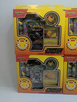 LOT OF 4 Pokemon Day 2026 Collection Box New SEALED - 30th Anniversary Pikachu - Image 2