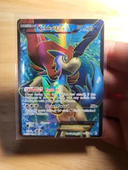 Pokemon TCG Keldeo EX Full Art Ultra Rare Holo Boundaries Crossed 142/149 - Image 1
