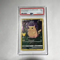 2021 Pokemon Celebrations #005 FA Pikachu PSA 7 NM - Image 1