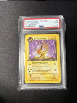 Pokemon Dark Jolteon Team Rocket 1st Edition PSA 9 38/82 2000 English - Image 1