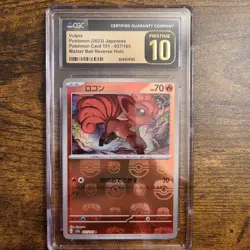 2023 Pokemon TCG 151 - Vulpix Master Ball 37 CGC Pristine 10 - Image 1