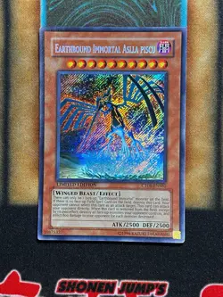 Yugioh Earthbound Immortal Aslla Piscu CT06-ENS02 Secret Rare Limited Edition LP - Image 1