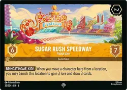 Sugar Rush Speedway - Finish Line 35/204 Azurite Sea Non-Foil Disney Lorcana - Image 1