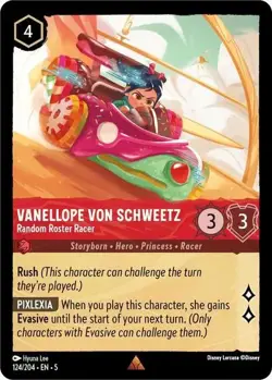 Vanellope von Schweetz-Random Roster Racer 124/204 Shimmering Skies Lorcana - Image 1