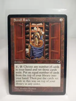 Magic the Gathering MTG Scroll Rack Artifact Tempest Rare - Image 1
