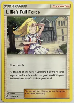 Lillie's Full Force 196/236 Uncommon Cosmic Eclipse Pokemon Near Mint - Image 1