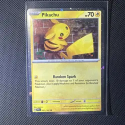 Pikachu Cosmo Holo Promo Holo Bleed swirl 051/162 Pokemon TCG - Image 1