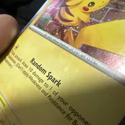 Pikachu Cosmo Holo Promo Holo Bleed swirl 051/162 Pokemon TCG - Image 3