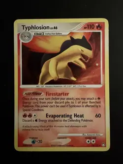 Pokemon TGC Typhlosion Lv.46 16/123 Mysterious Treasures Holo Rare - Image 1