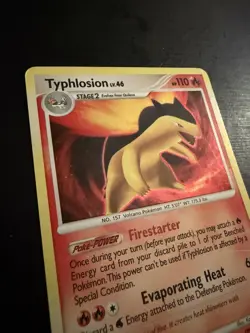 Pokemon TGC Typhlosion Lv.46 16/123 Mysterious Treasures Holo Rare - Image 2