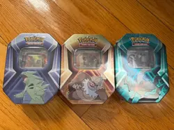 Pokemon TCG Triple Whammy Tin Set Darkrai Slaking Tyranitar (3 Tins) - Image 1