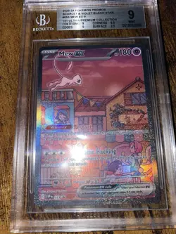 Pokemon Mew EX Sv: Scarlet & Violet Promo Cards #053 Holo Promo Beckett 9 - Image 1