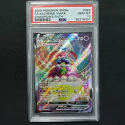 2020 Pokemon ALCREMIE VMAX 023/073 Full Art [Champion's Path] Gem Mint PSA 10 💎 - Image 1