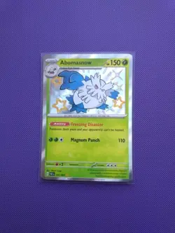 Abomasnow 101/091 Baby Shiny Rare Paldean Fates Pokemon TCG NM - Image 1