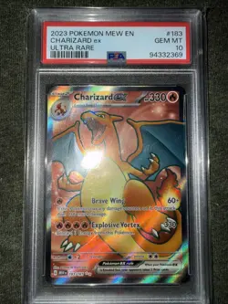 Charizard ex PSA 10 Gem Mint 📈 2023 Pokemon SV 151 MEW EN 183/165 Ultra Rare - Image 1