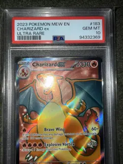 Charizard ex PSA 10 Gem Mint 📈 2023 Pokemon SV 151 MEW EN 183/165 Ultra Rare - Image 2