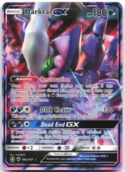 Darkrai GX 88a/147 Holo Promo Alternate Art Promos Pokemon Moderately Played - Image 1