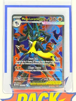 Mega Lucario ex Full Art Ultra Rare 160/132 Mega Evolution Pokemon TCG - Image 1