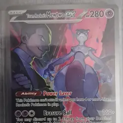 Pokemon ex Holo Card Lot Cynthia's Garchomp & Team Rocket's Mewtwo English - Image 3