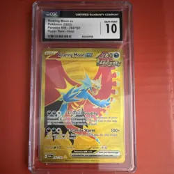 Roaring Moon ex 262/182 Hyper Rare Holo SV04 Paradox Rift CGC 10 Pokemon Card - Image 1
