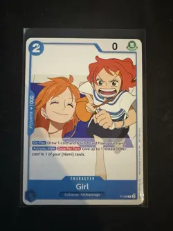 One Piece Promo Card P-096 Girl Nami OP14 Pre Release - Image 1