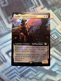 MTG Surge Foil Extended Art Lotho, Corrupt Shirriff NM Unplayed LotR - Image 1
