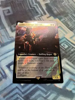 MTG Surge Foil Extended Art Lotho, Corrupt Shirriff NM Unplayed LotR - Image 3
